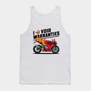 I void Warranties DIY motorcycle Warranty ruined automotive Tee 3 Tank Top